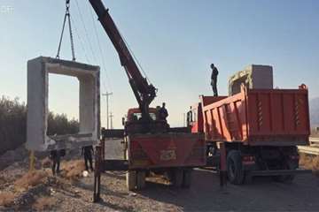 آغاز عملیات اصلاح هندسی و تعریض تقاطع شهرک صنعتی اسفراین با هدف ارتقای ایمنی و تسهیل دسترسی